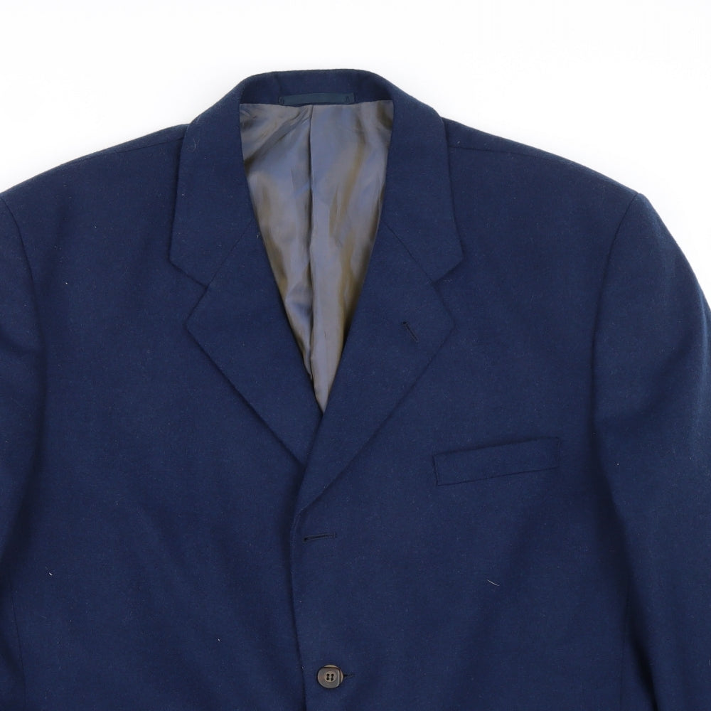 Buttons Mens Blue   Jacket Suit Size 44