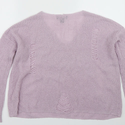 Atmosphere Womens Purple   Pullover Jumper Size S