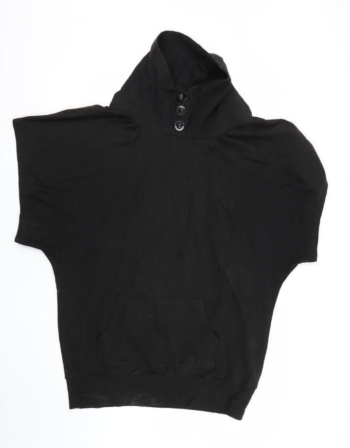 Denim co Womens Black   Pullover Sweatshirt Size 16