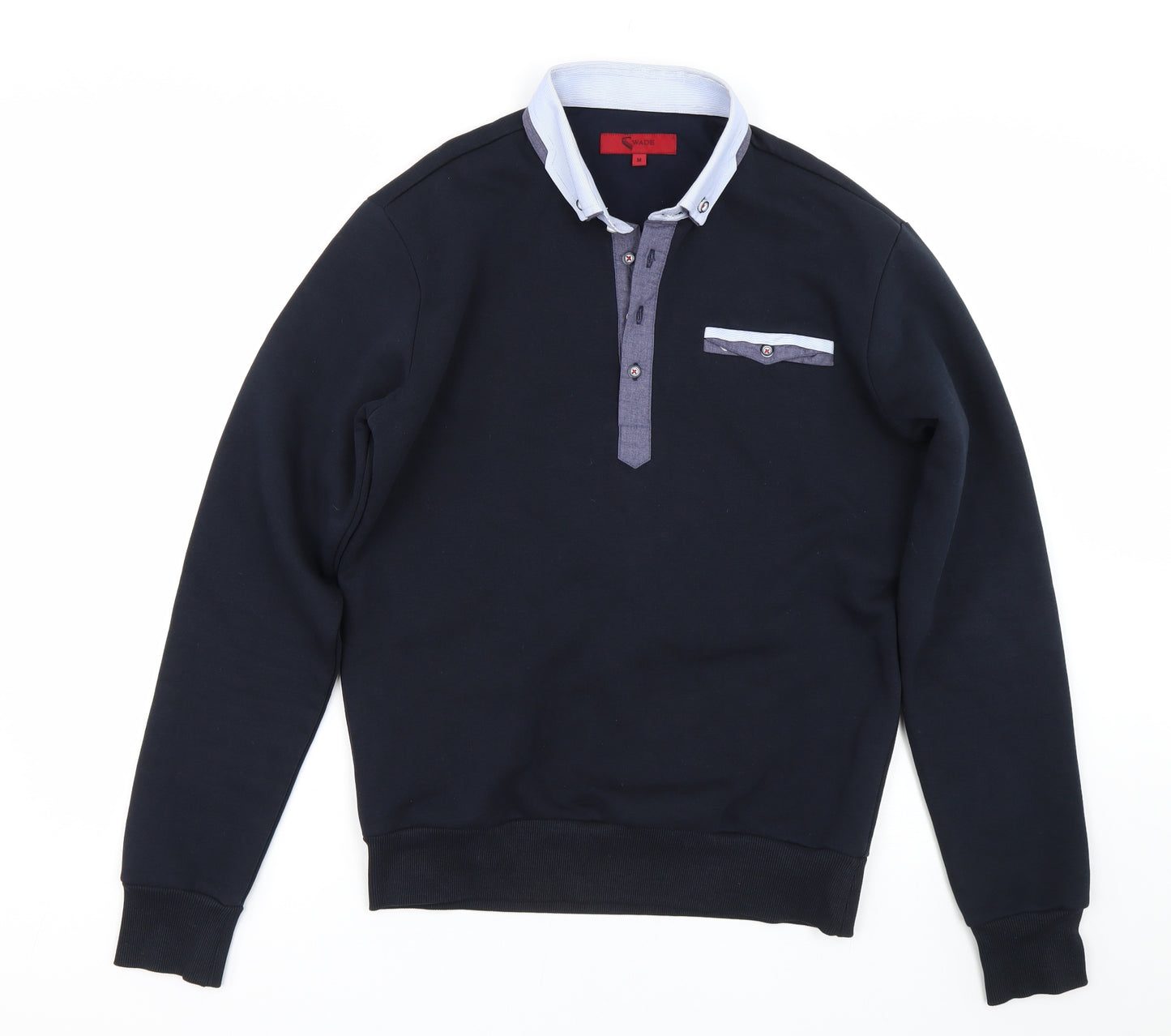 Wade Mens Blue   Pullover Sweatshirt Size M