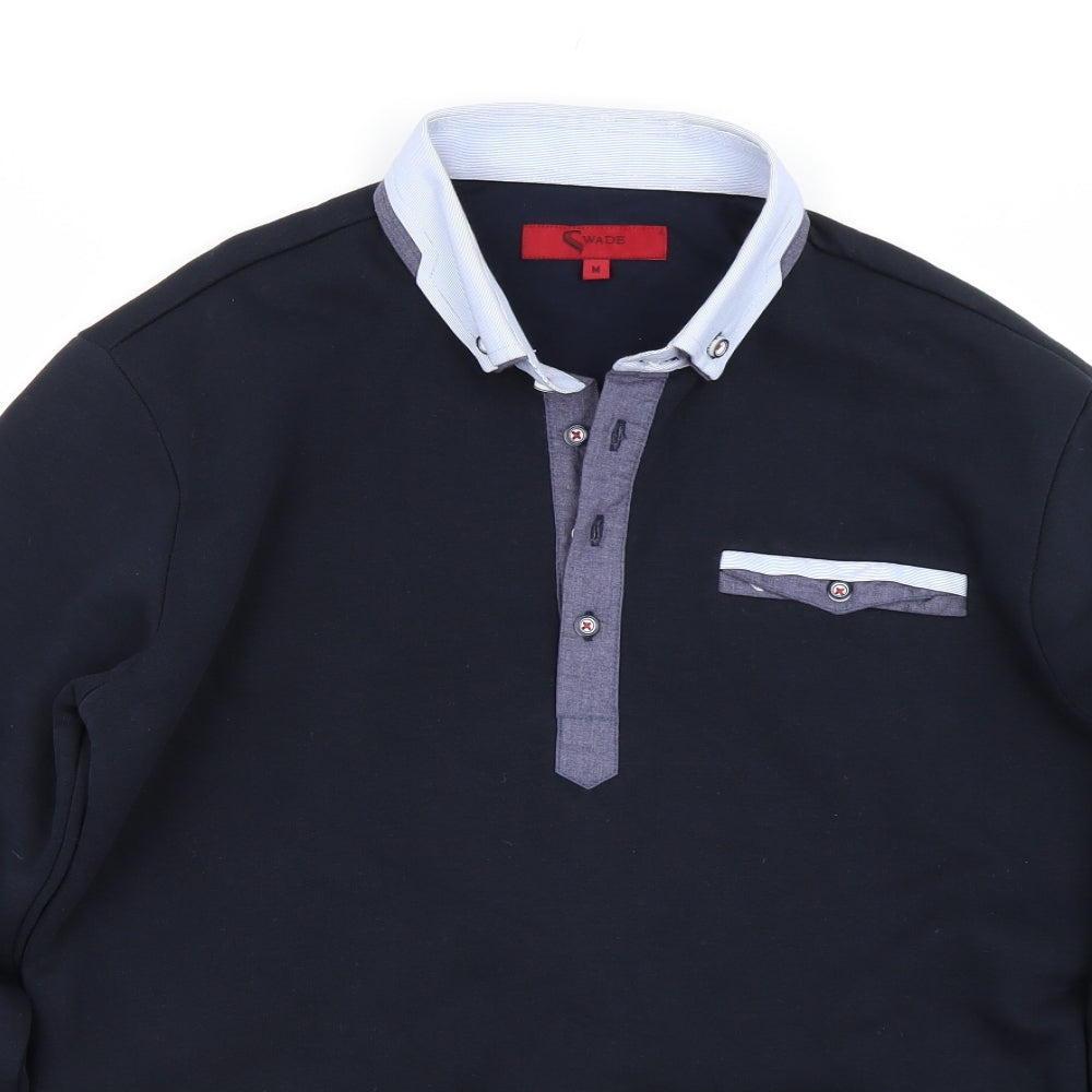Wade Mens Blue   Pullover Sweatshirt Size M