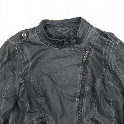 Denim co Womens Black   Jacket Coat Size 12