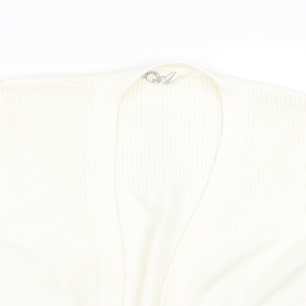 Authetic 1928 Womens White   Cardigan Jumper Size M