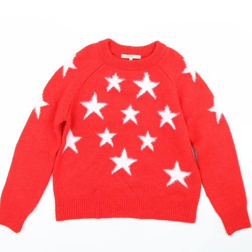 NEXT Womens Red Polka Dot  Pullover Jumper Size XS