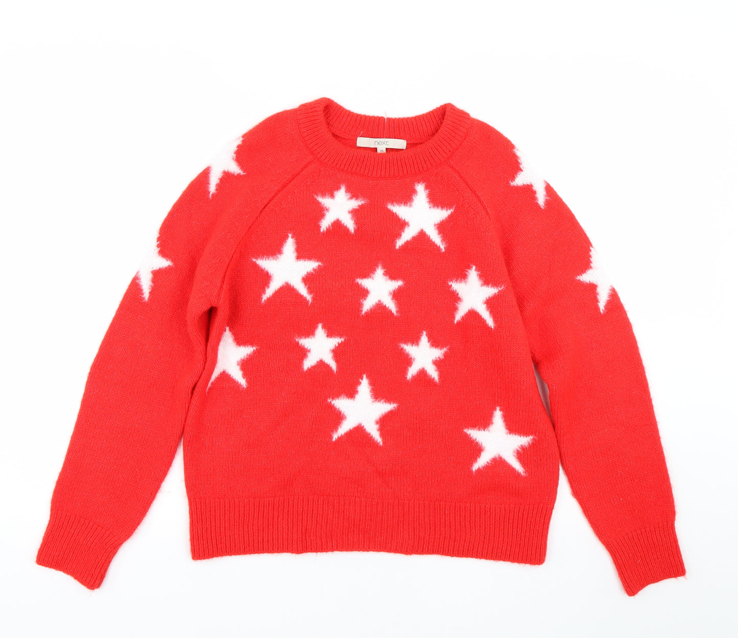 NEXT Womens Red Polka Dot  Pullover Jumper Size XS