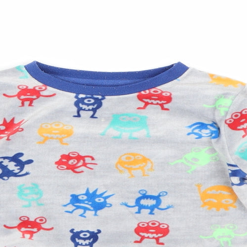 Pep&co Boys Grey    Pyjama Top Size 2-3 Years  - Monsters
