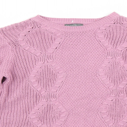 Papaya Womens Purple   Pullover Jumper Size 12
