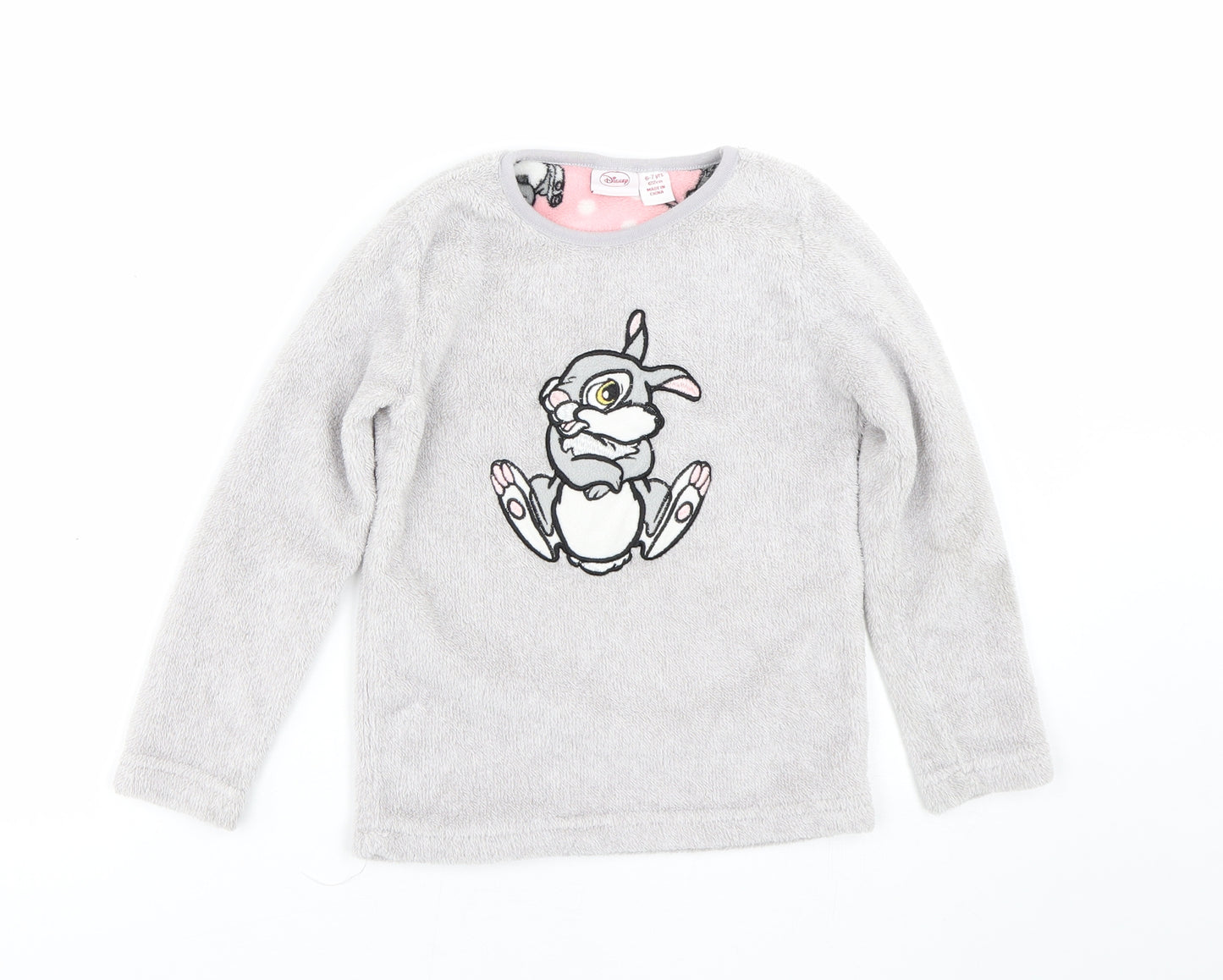 Disney Girls Grey   Top Pyjama Top Size 6-7 Years  - Thumper