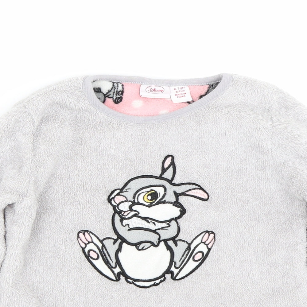 Disney Girls Grey   Top Pyjama Top Size 6-7 Years  - Thumper