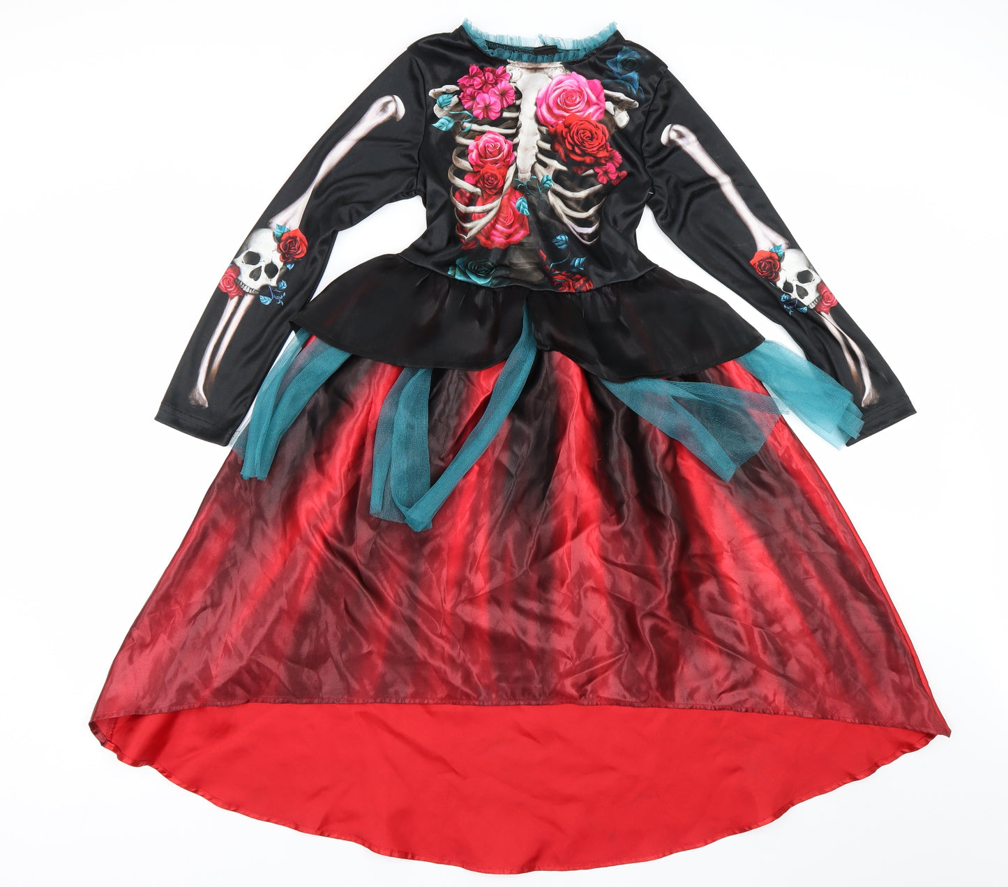 Nutmeg Girls Multicoloured   Fit & Flare  Size 9-10 Years  - Skeleton