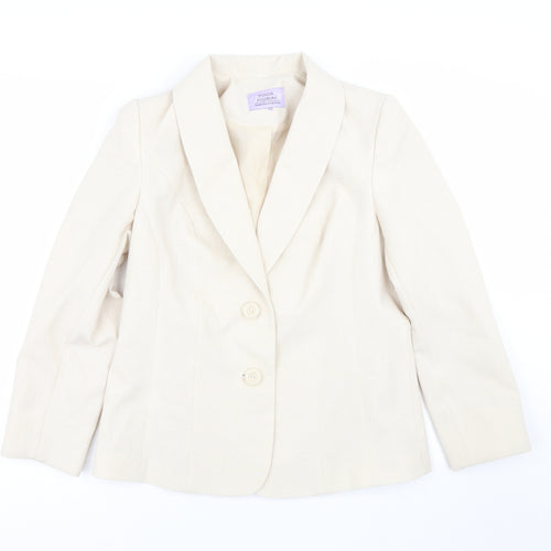 Honor Millburn Womens Beige   Jacket Suit Size M