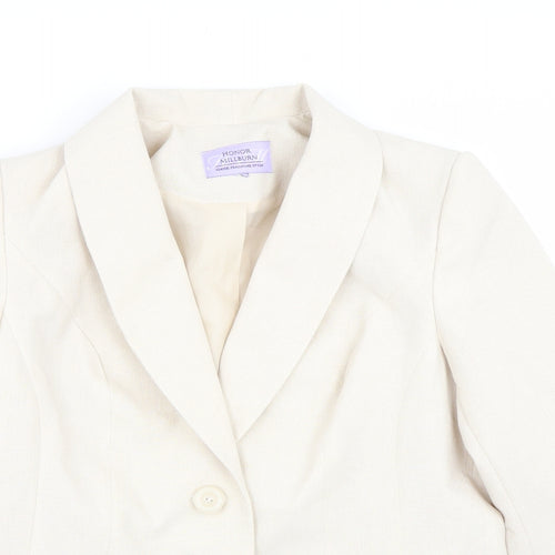 Honor Millburn Womens Beige   Jacket Suit Size M
