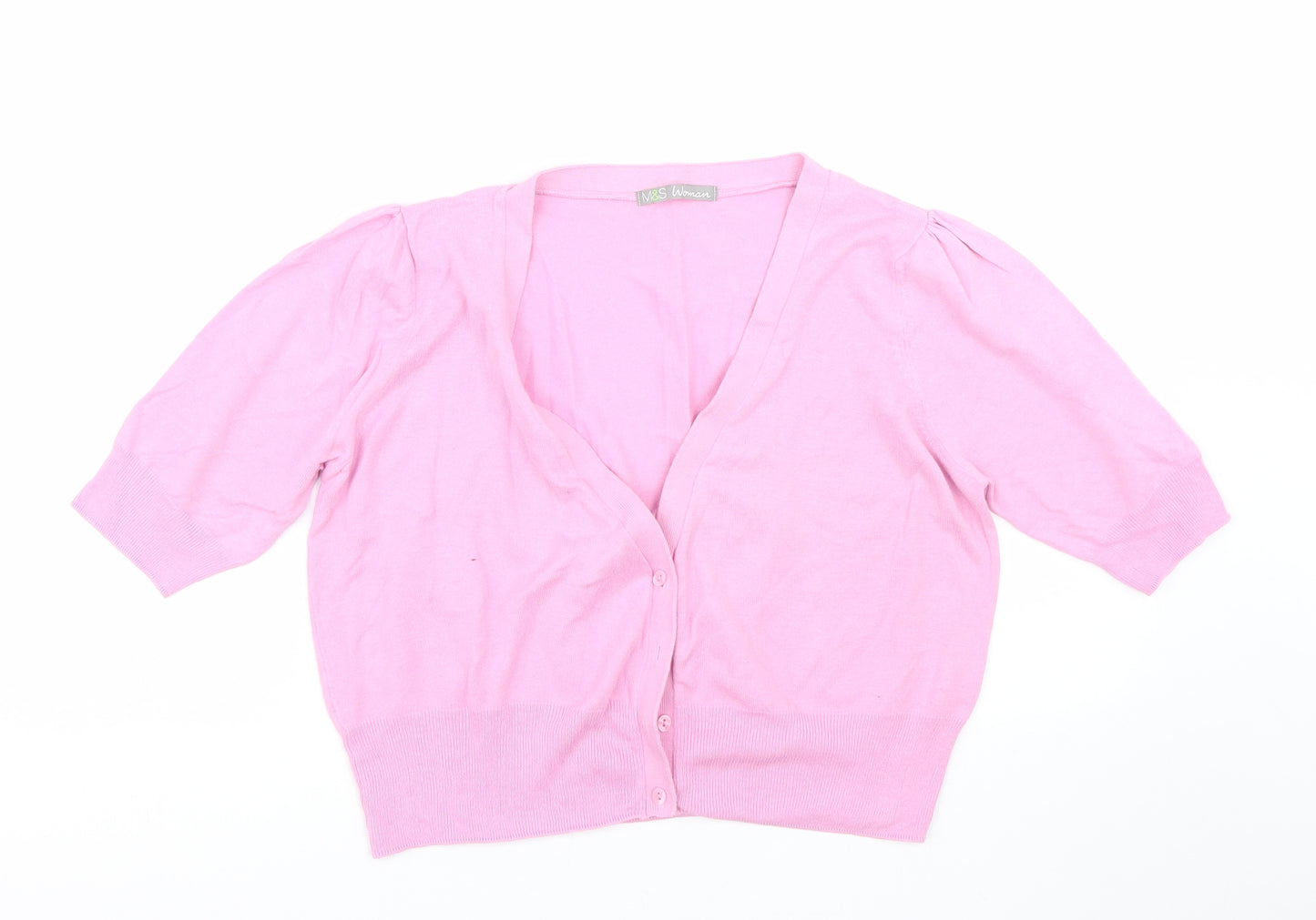 M&S Womens Pink   Cape Jumper Size 16