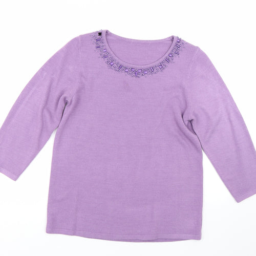 Preworn Womens Purple   Pullover Jumper Size M