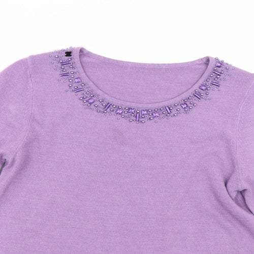 Preworn Womens Purple   Pullover Jumper Size M