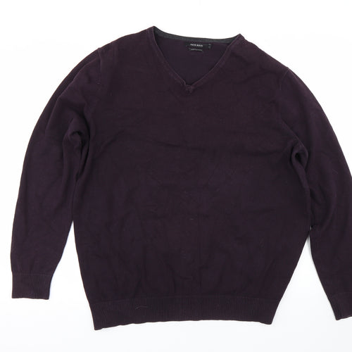 BHS Mens Purple   Pullover Jumper Size L