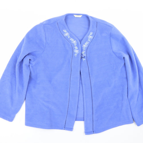 M&S Womens Blue   Cardigan Jumper Size 18