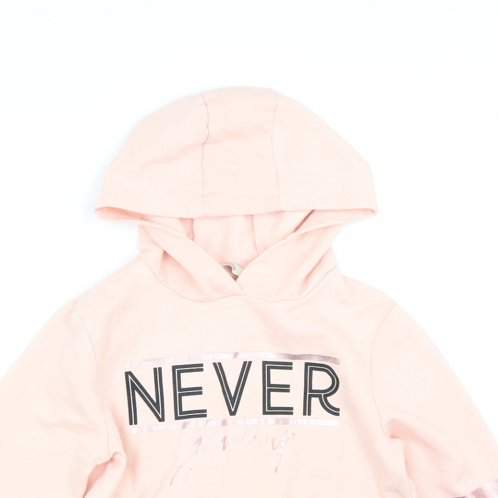 Miss evie Girls Pink   Pullover Hoodie Size 9-10 Years