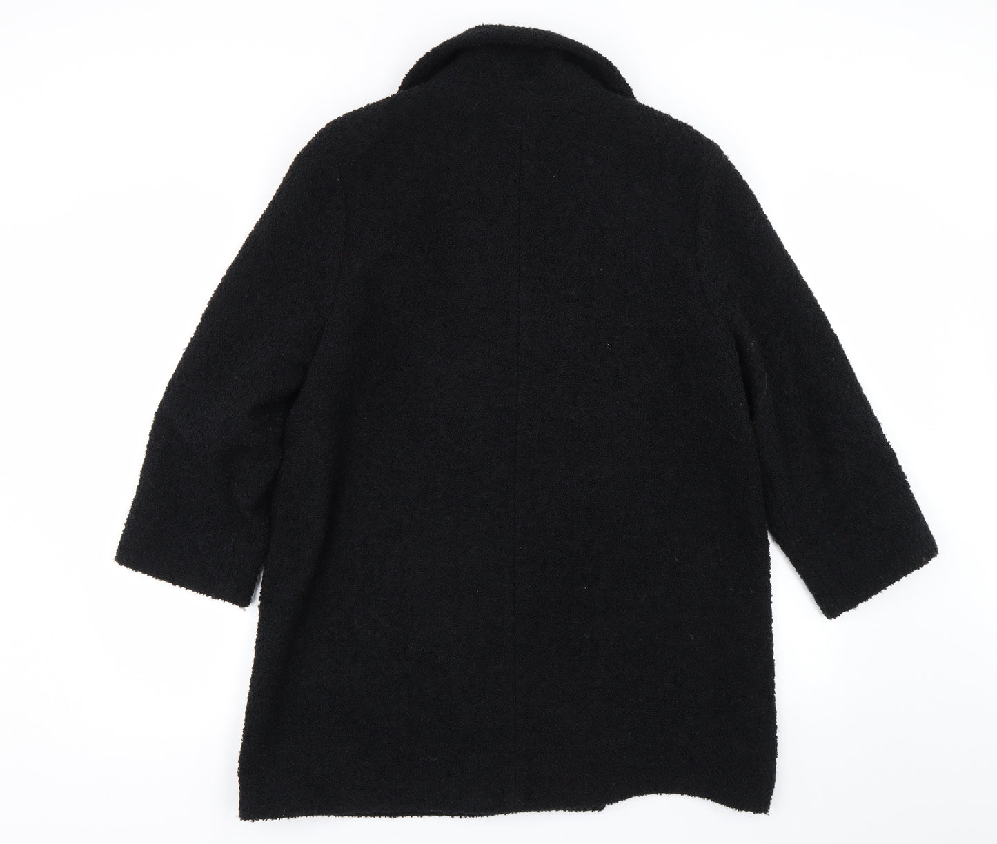 M&S Womens Black   Trench Coat Coat Size 12