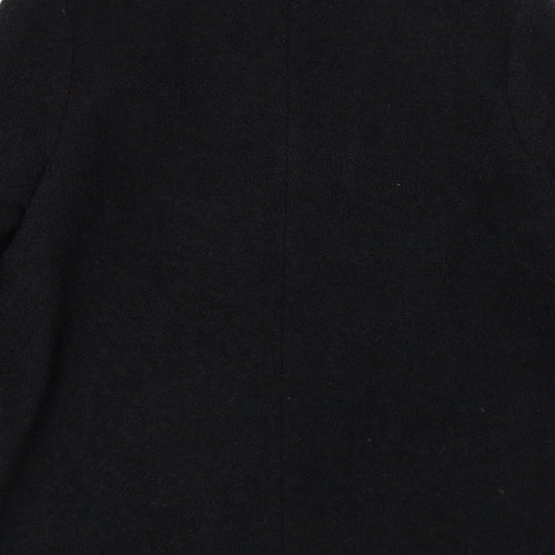M&S Womens Black   Trench Coat Coat Size 12