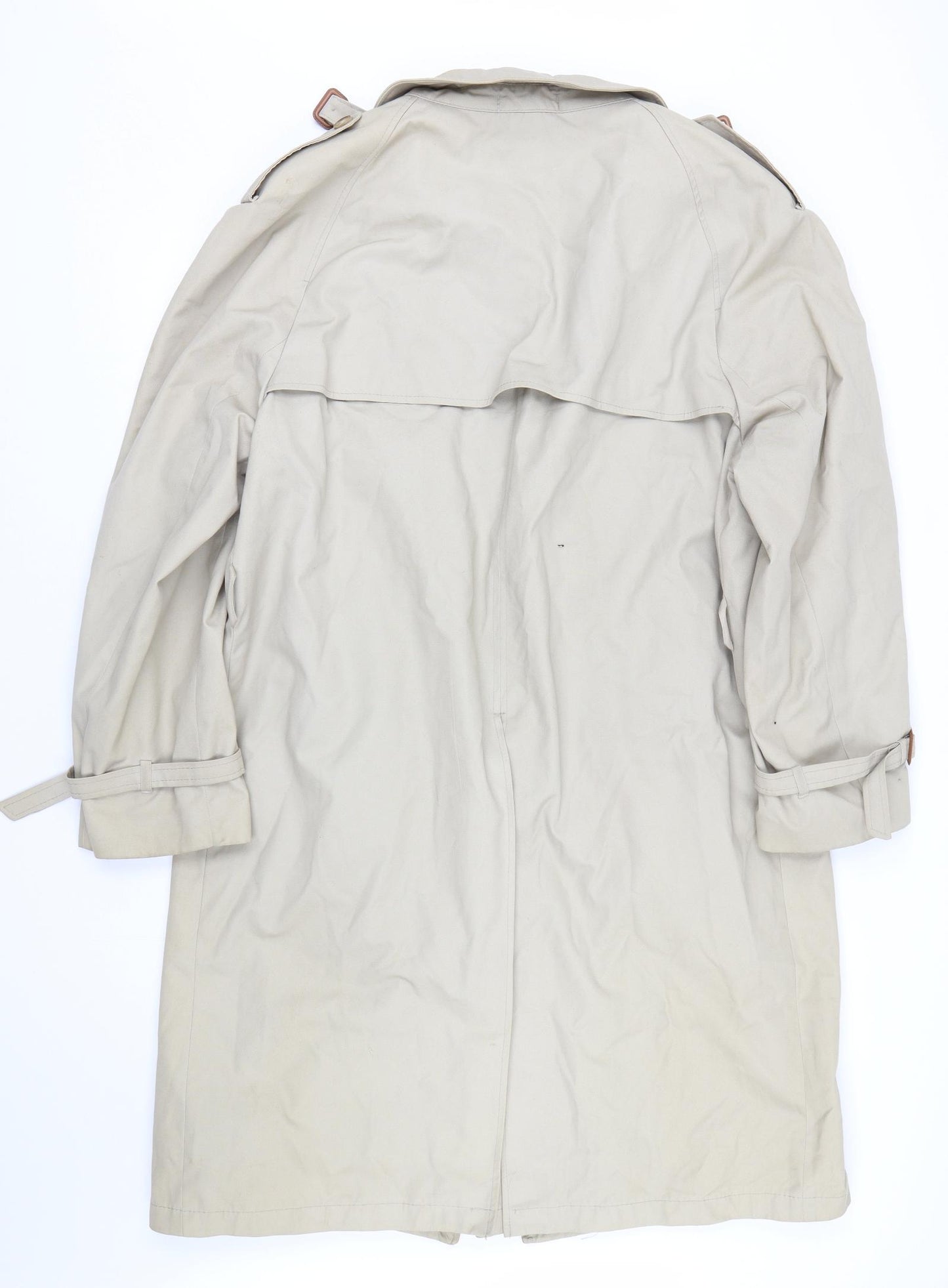 Preworn Womens Beige   Trench Coat Coat Size XL  - Includes belt