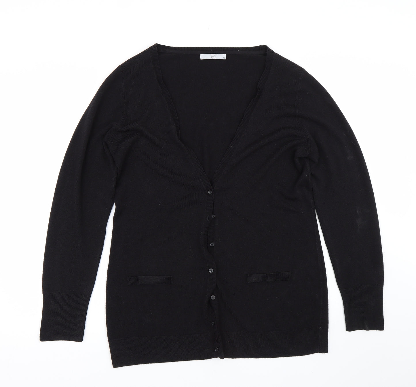 TU Womens Black   Cardigan Jumper Size 16