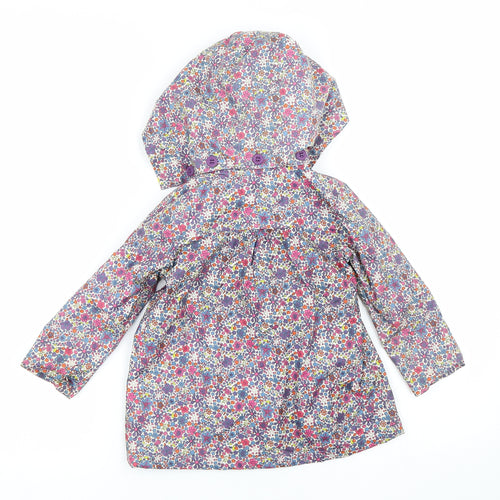 Albetta Girls Multicoloured Floral  Rain Coat Coat Size 18-24 Months
