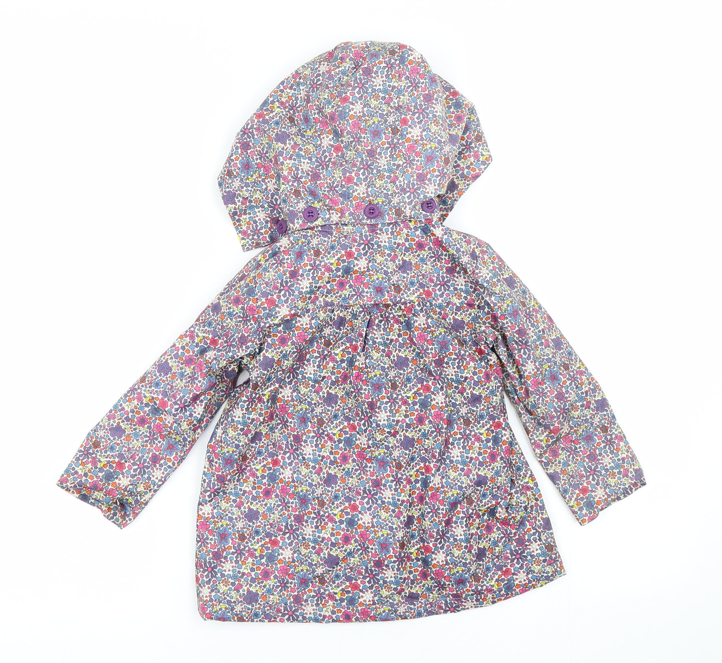 Albetta Girls Multicoloured Floral  Rain Coat Coat Size 18-24 Months