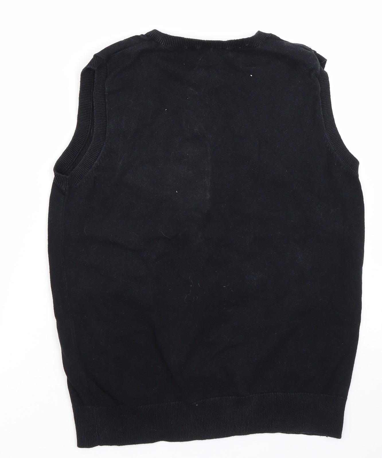 Cedar Wood State Mens Black   Vest Jumper Size M