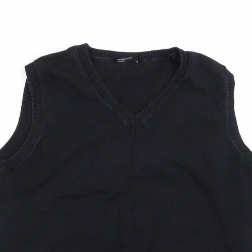 Cedar Wood State Mens Black   Vest Jumper Size M