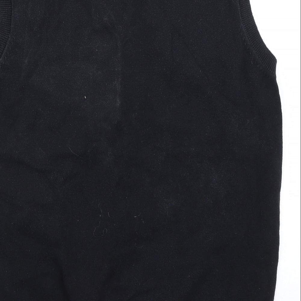 Cedar Wood State Mens Black   Vest Jumper Size M