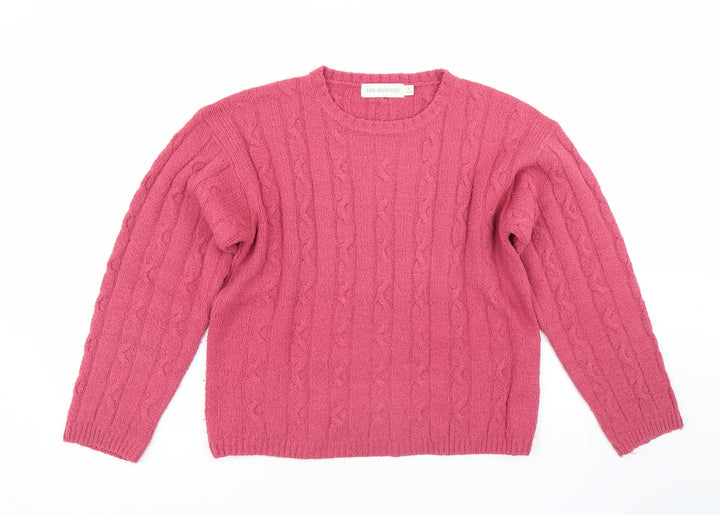 Holmewood Womens Pink Pullover Jumper Size S