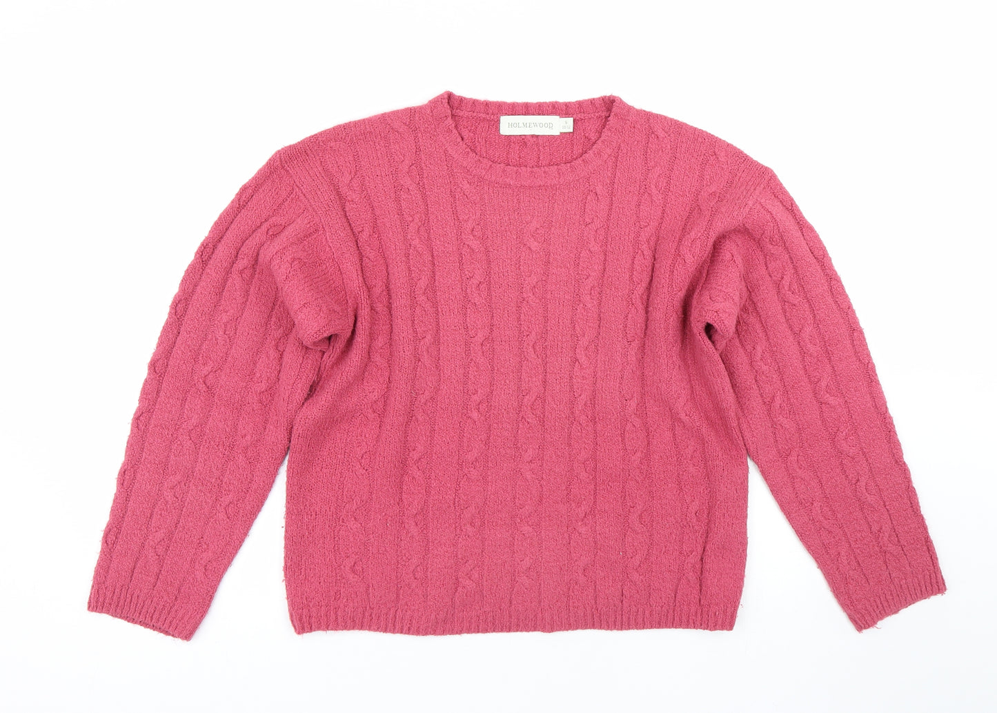 Holmewood Womens Pink   Pullover Jumper Size S