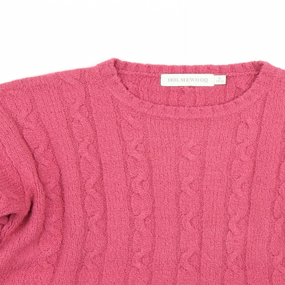 Holmewood Womens Pink   Pullover Jumper Size S