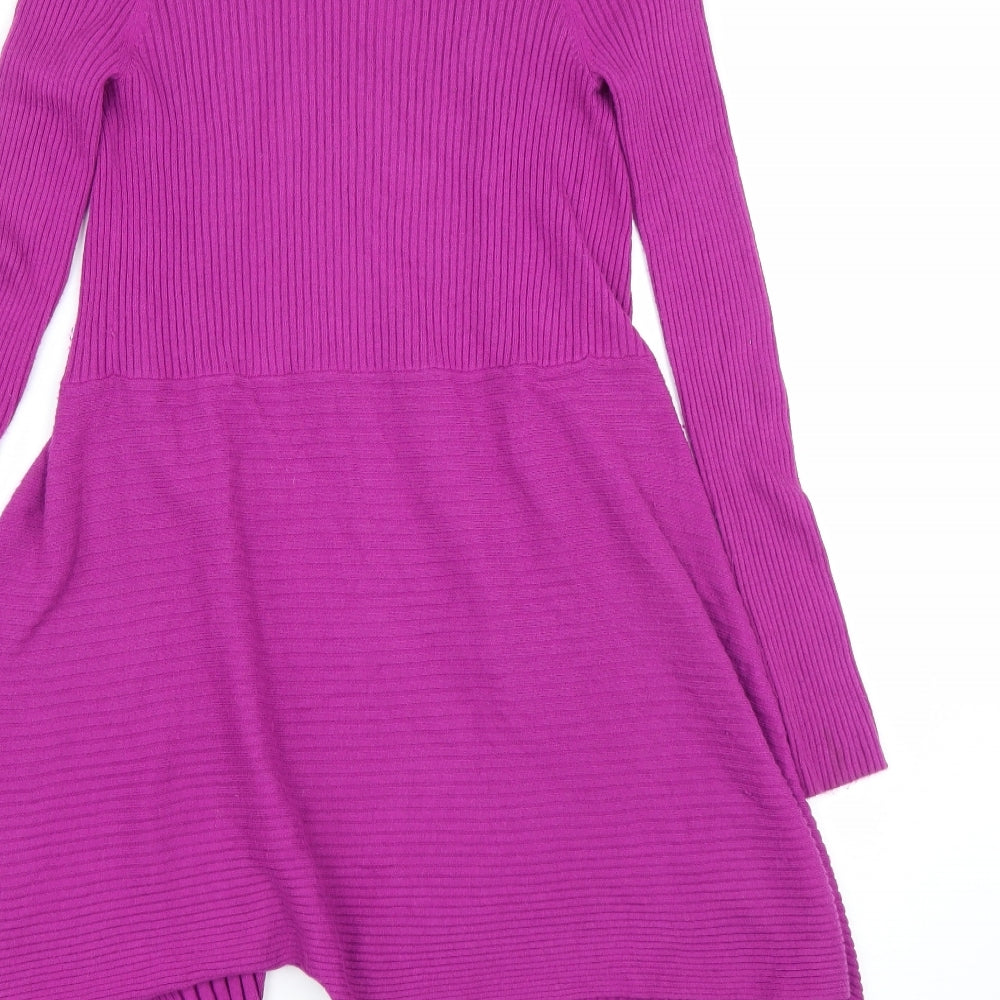M&S Womens Purple   Cardigan Jumper Size 10
