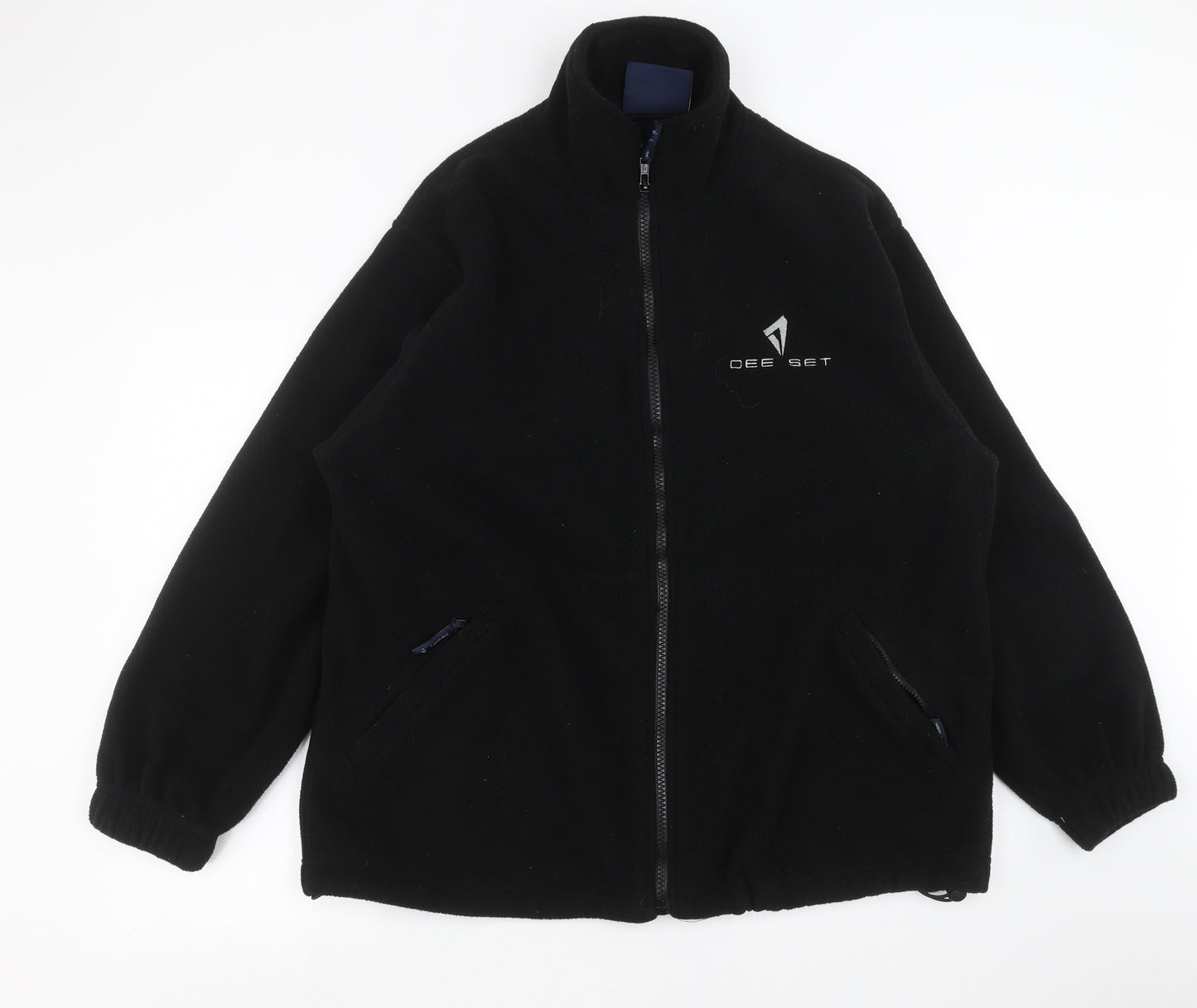 Uneek Mens Black  Fleece Full Zip Jumper Size XL