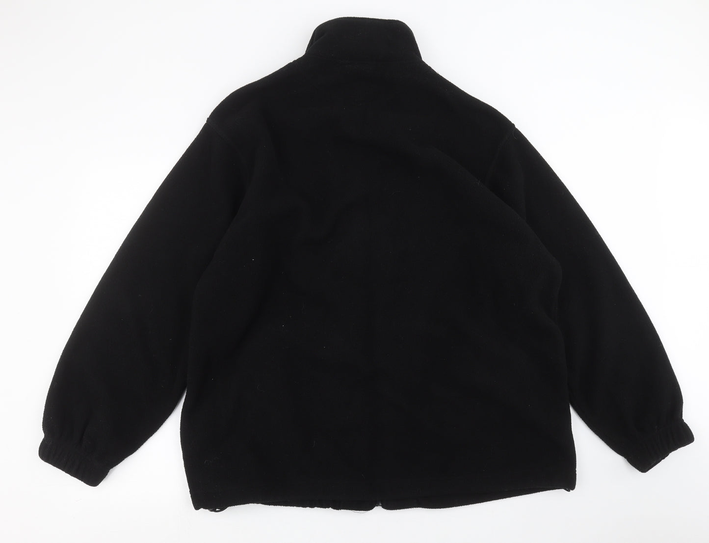 Uneek Mens Black  Fleece Full Zip Jumper Size XL