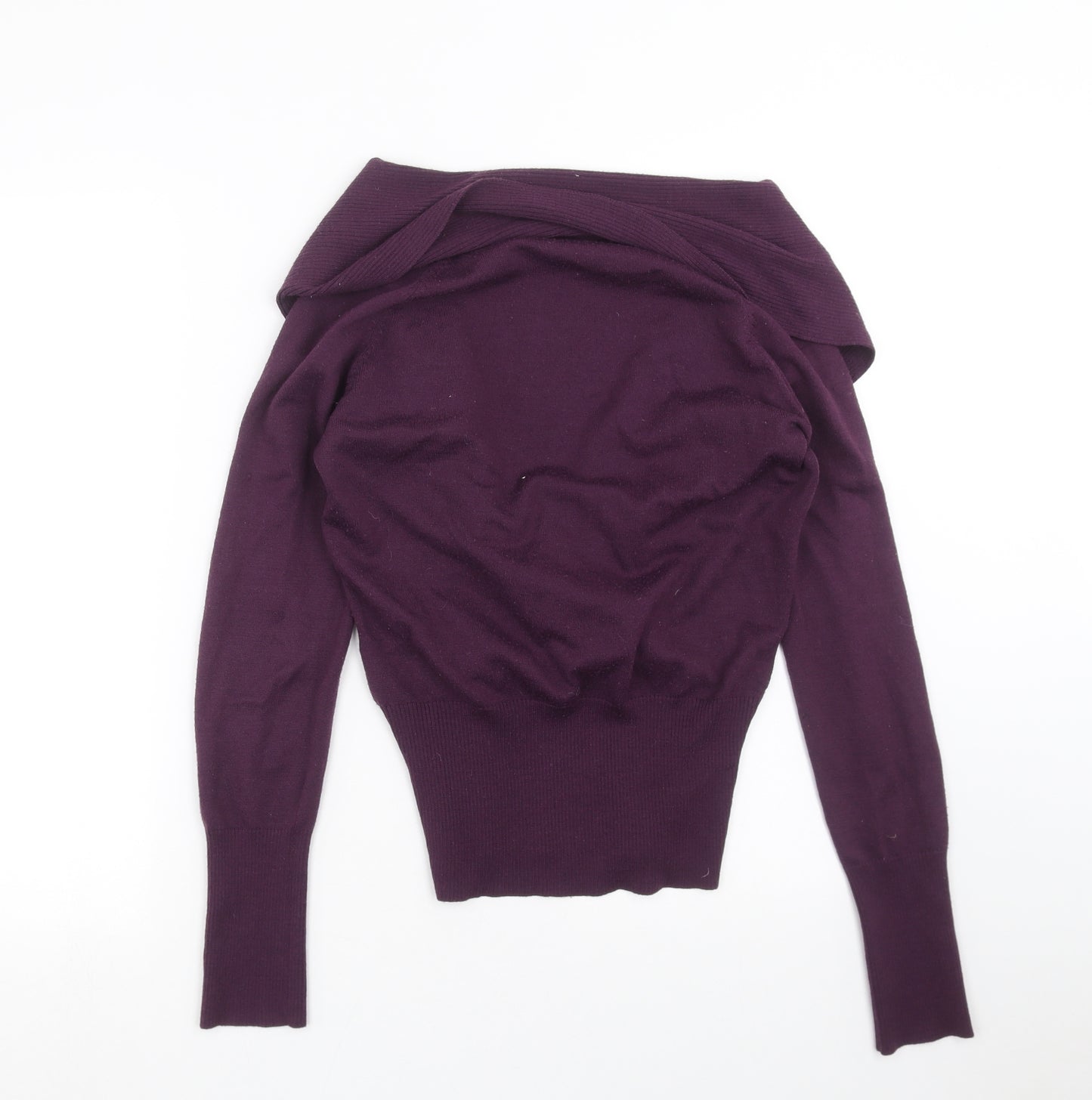 H&M Womens Purple  Knit Pullover Jumper Size M