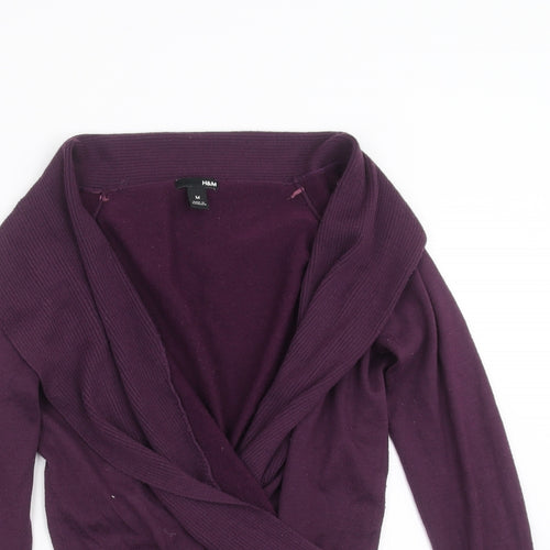 H&M Womens Purple  Knit Pullover Jumper Size M