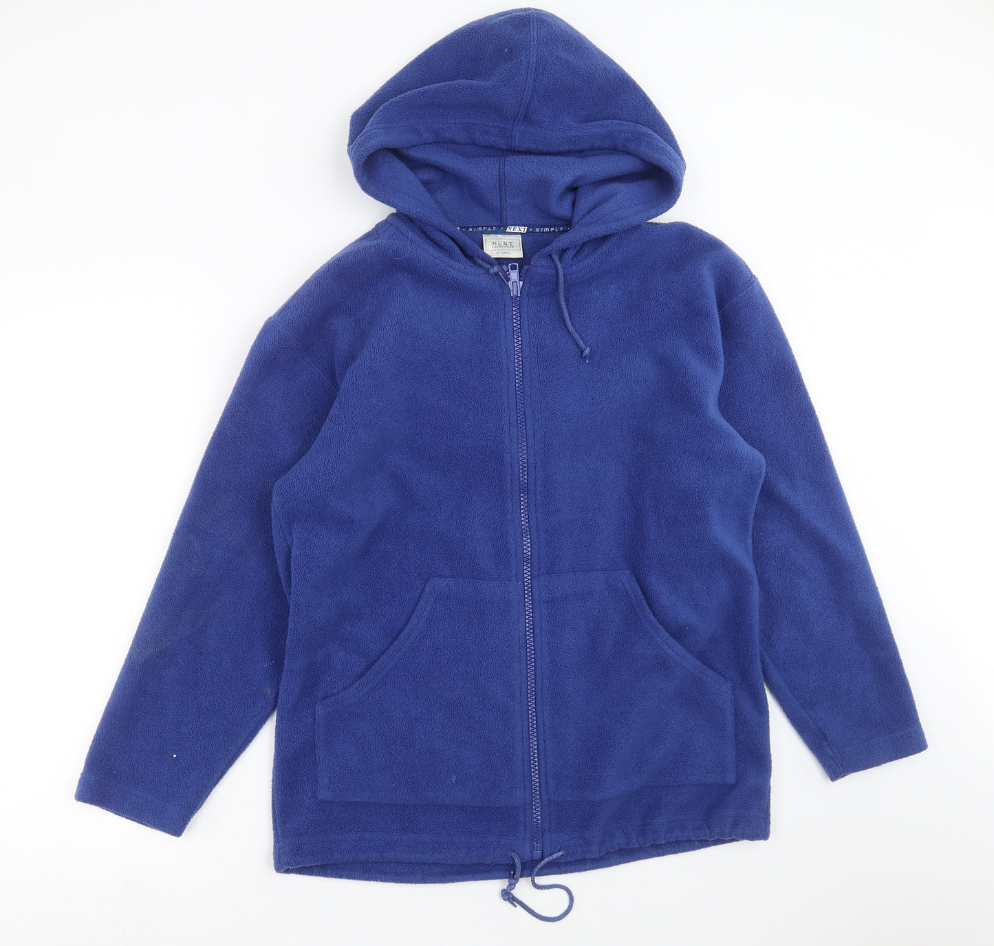 NEXT Womens Blue  Fleece Full Zip Jumper Size S  - hooded
