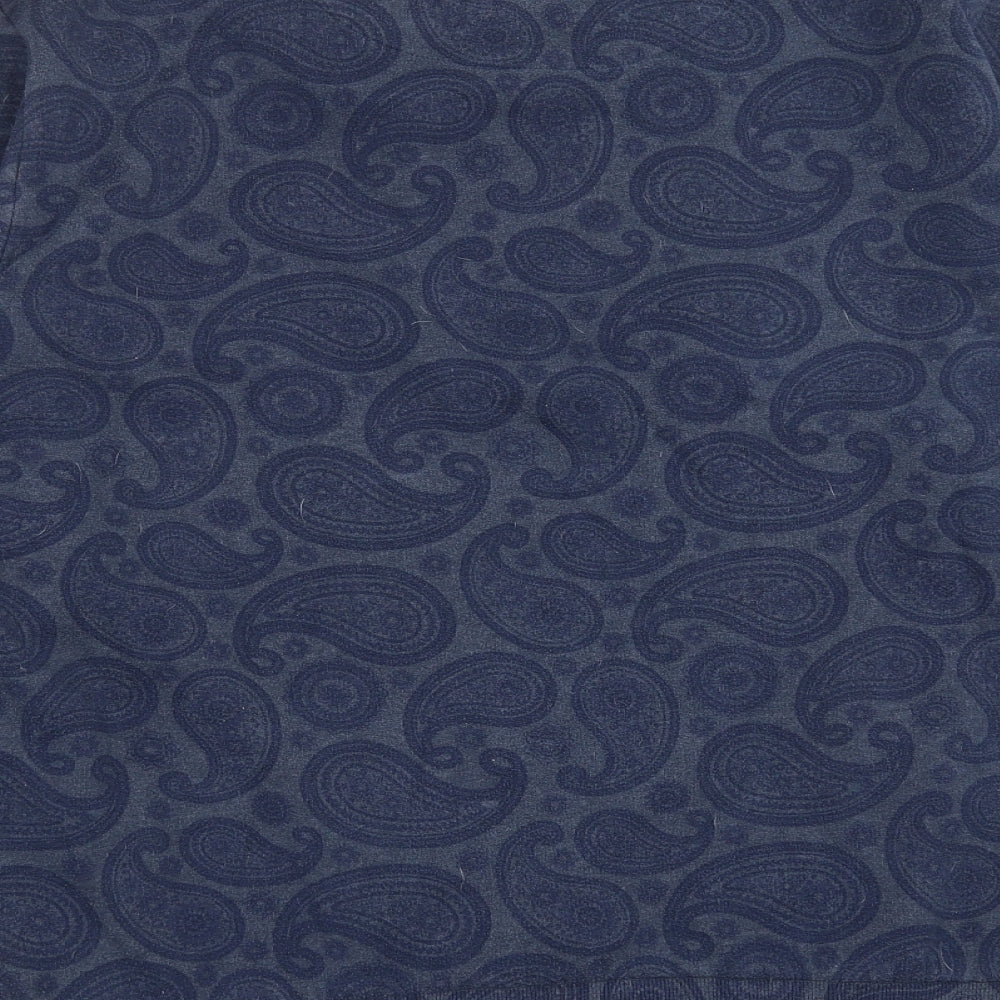 Nanny State Womens Blue Paisley  Pullover Sweatshirt Size L