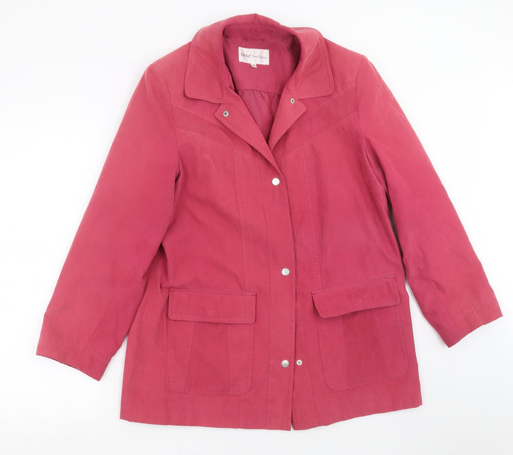 EWM Womens Pink Jacket Coat Size 12
