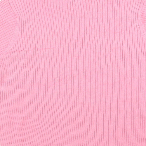 Marks and Spencer Womens Pink Striped  Pullover Jumper Size 20