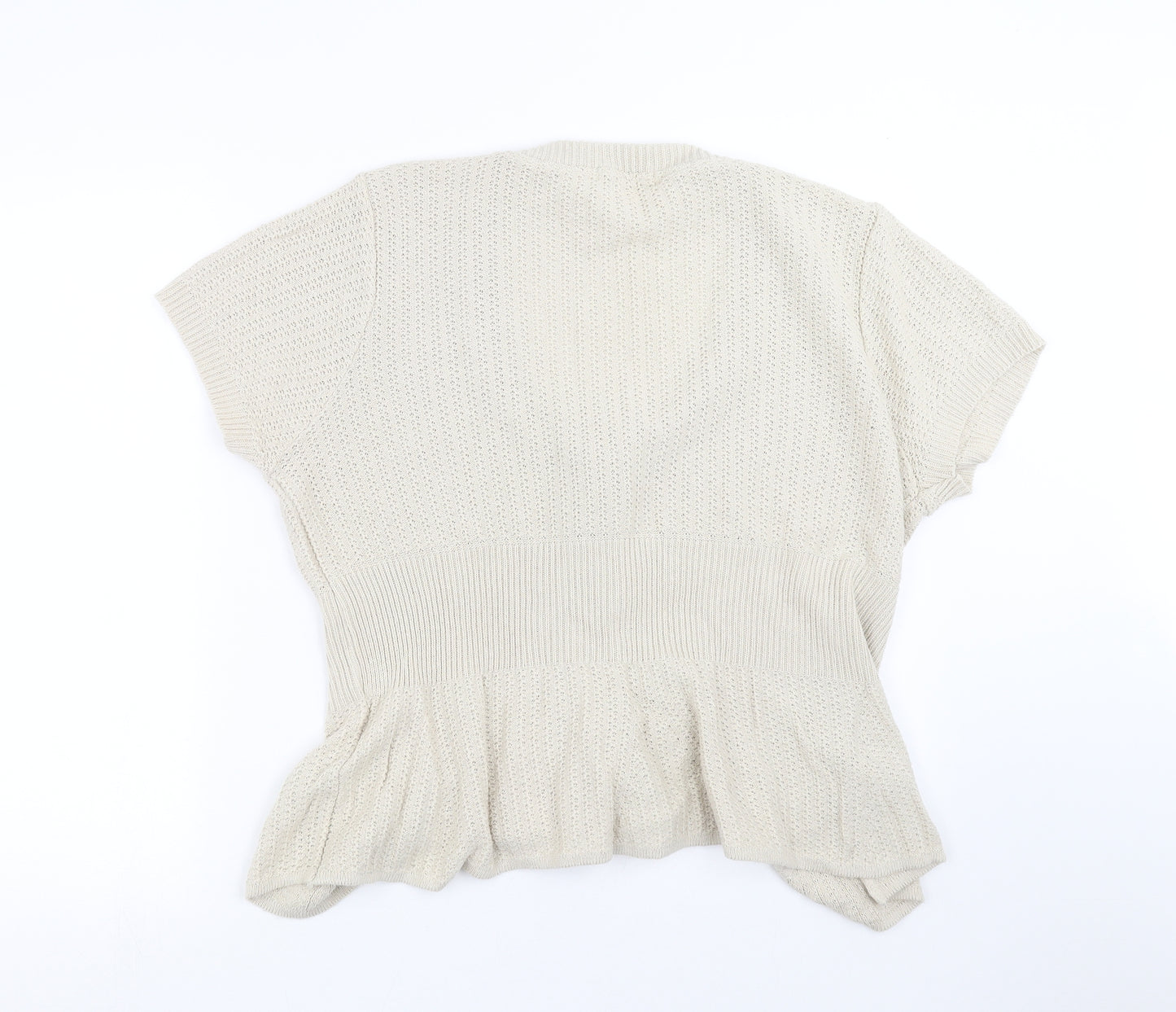 George Womens Beige  Knit Cardigan Jumper Size 20
