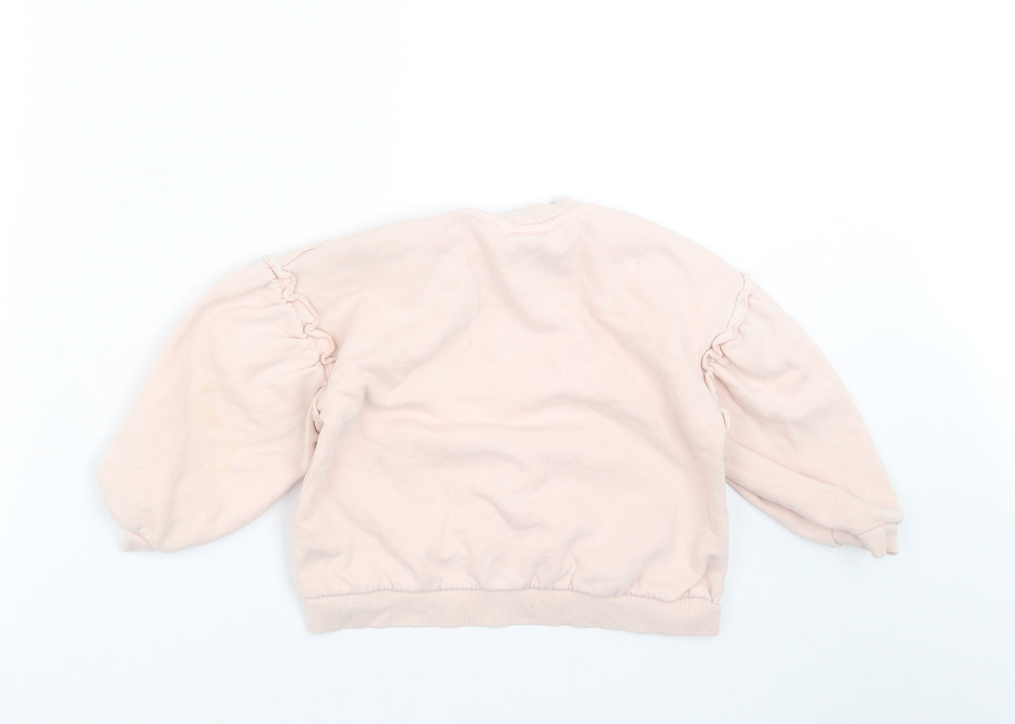 River Island Girls Pink   Pullover Sweatshirt Size 4-5 Years  - Mini Diva