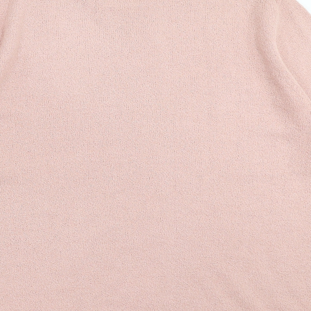Bonmarché Womens Pink   Pullover Jumper Size XL  - Floral embroidery