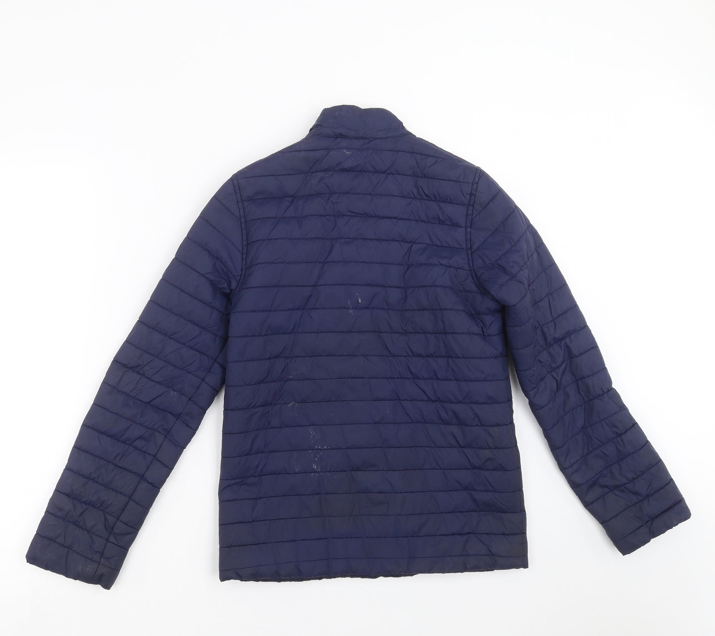 Blue Zoo Boys Blue Striped  Puffer Jacket Jacket Size 12 Years