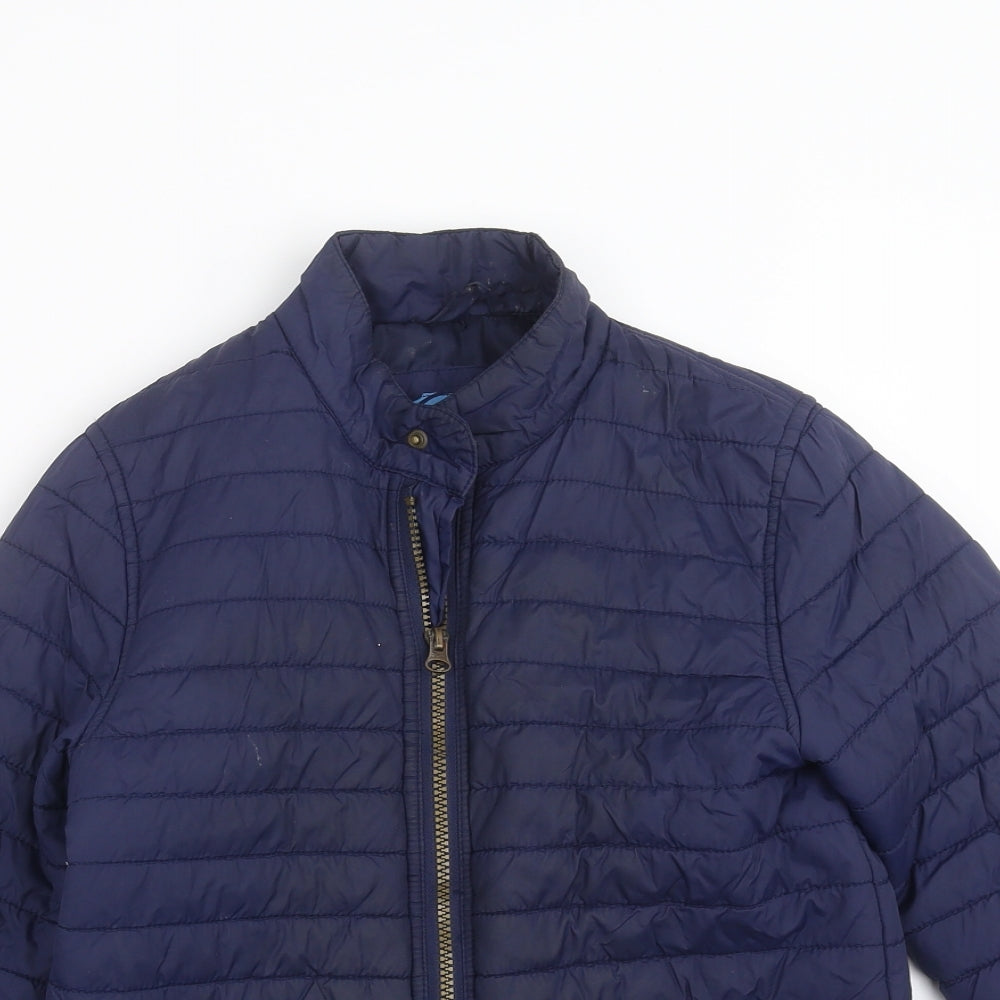 Blue Zoo Boys Blue Striped  Puffer Jacket Jacket Size 12 Years