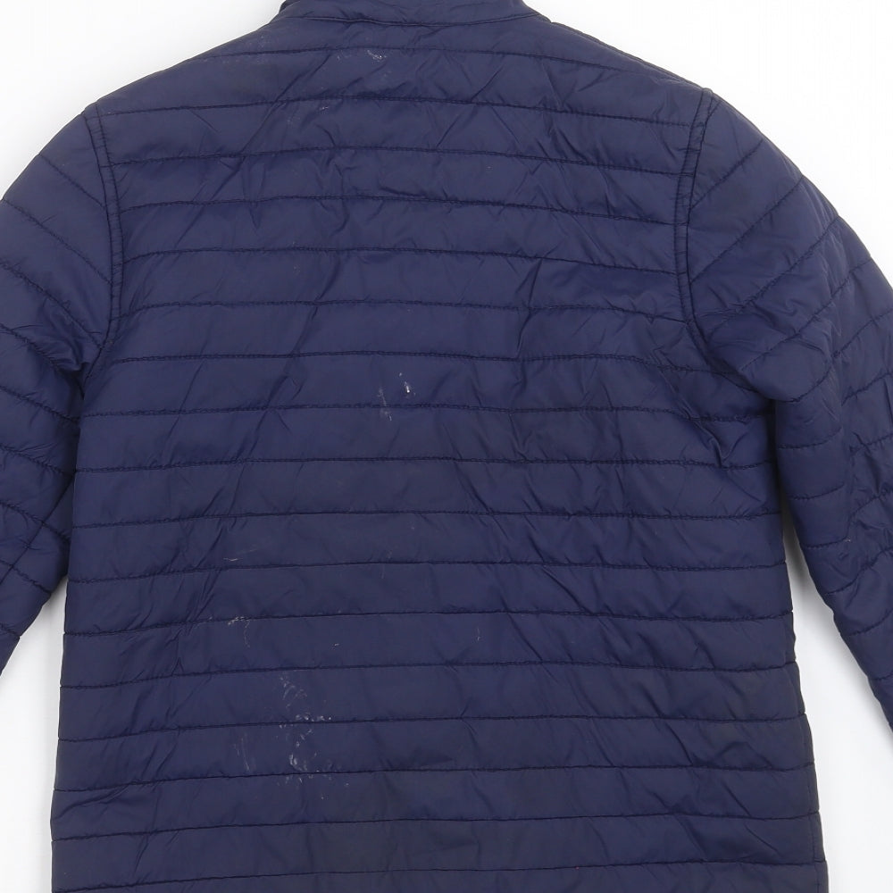 Blue Zoo Boys Blue Striped  Puffer Jacket Jacket Size 12 Years