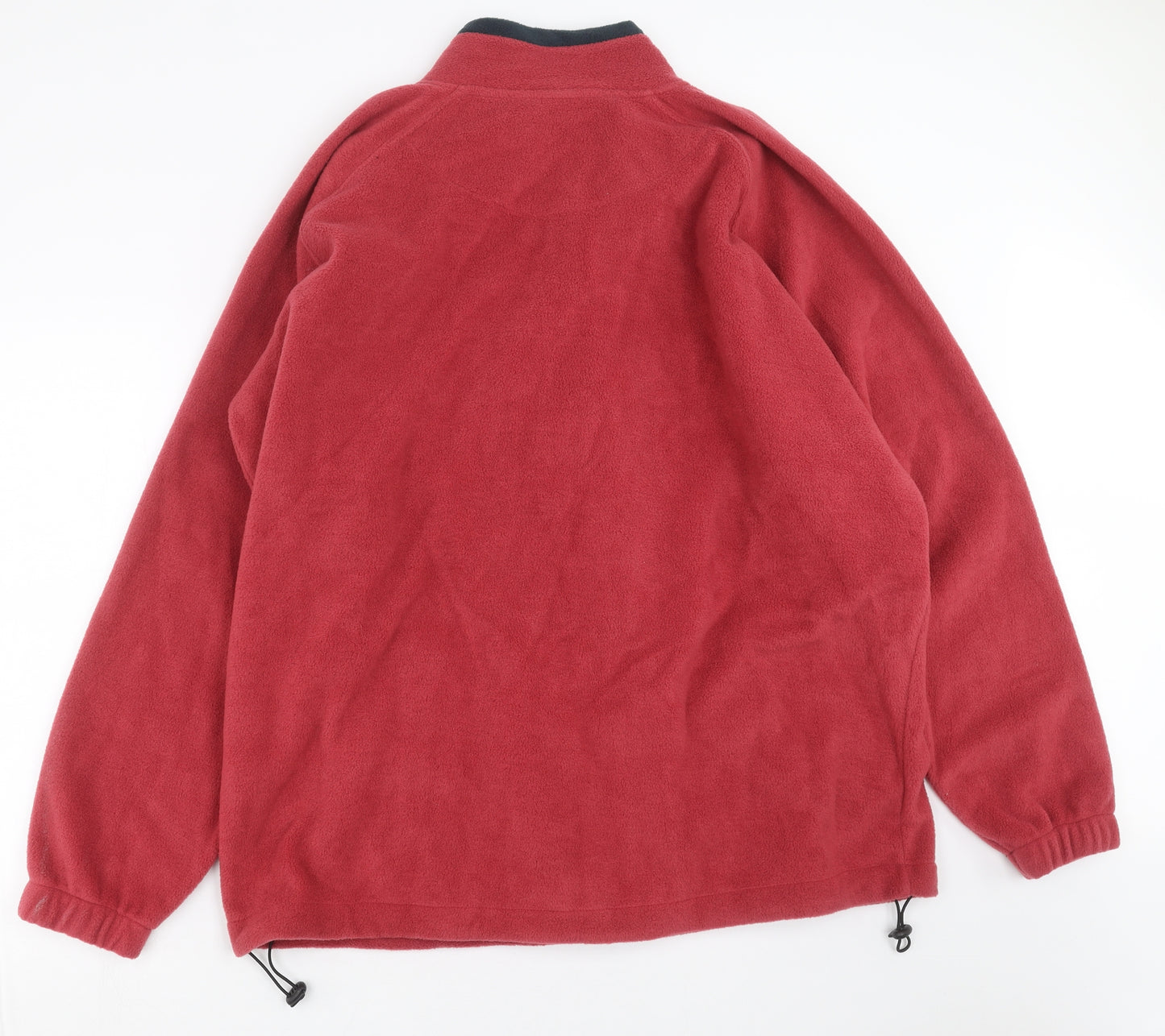 Cotton Traders Mens Red  Fleece Full Zip Jumper Size 3XL